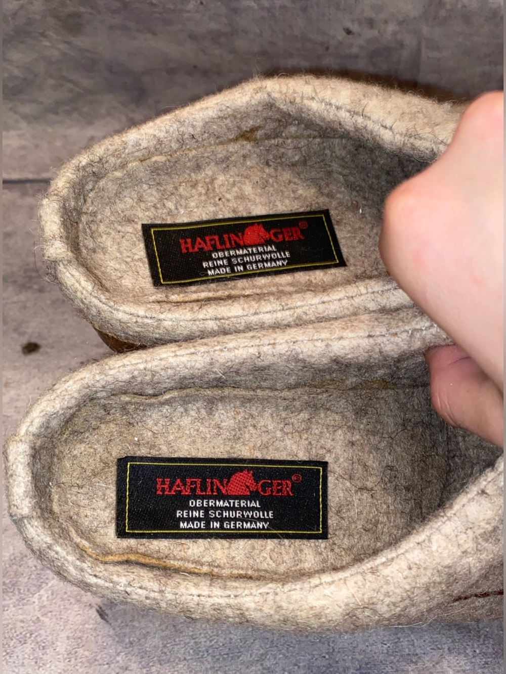 Haflinger Grizzly Flower Nature Embroidery Felted Wool Slippers Shoes Clogs 38 8 - Picture 4 of 8